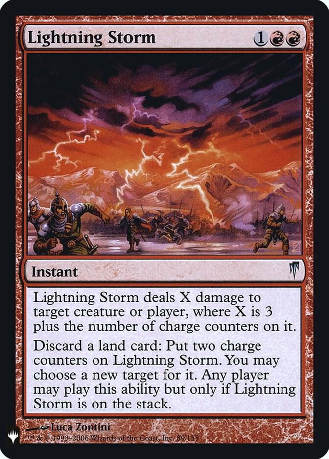 Lightning Storm CSP-89/5075 (The List Reprints)  - Foil | Good Games Morley