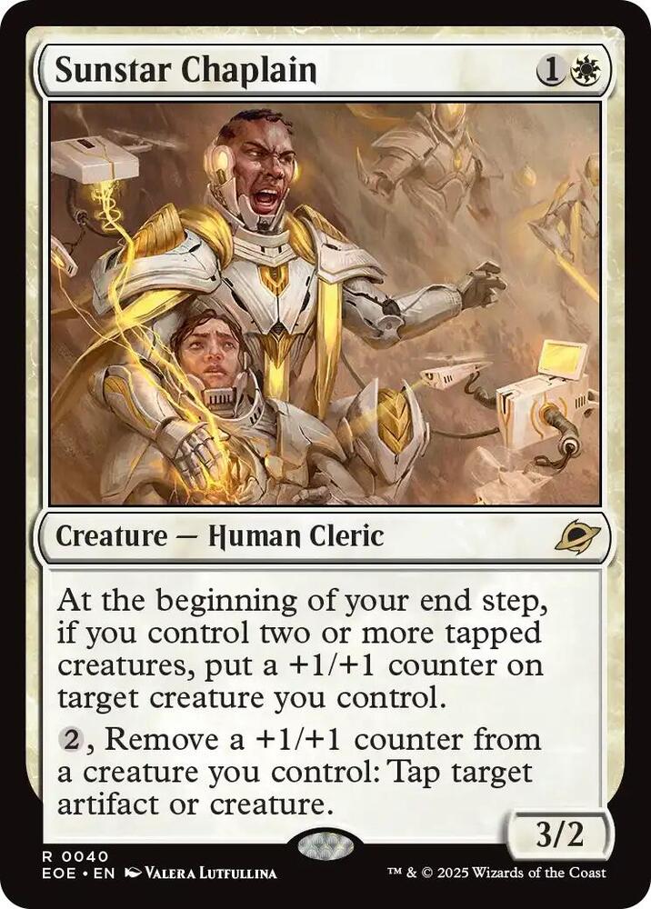 Sunstar Chaplain 40/276 (Edge of Eternities)  - Foil | Good Games Morley