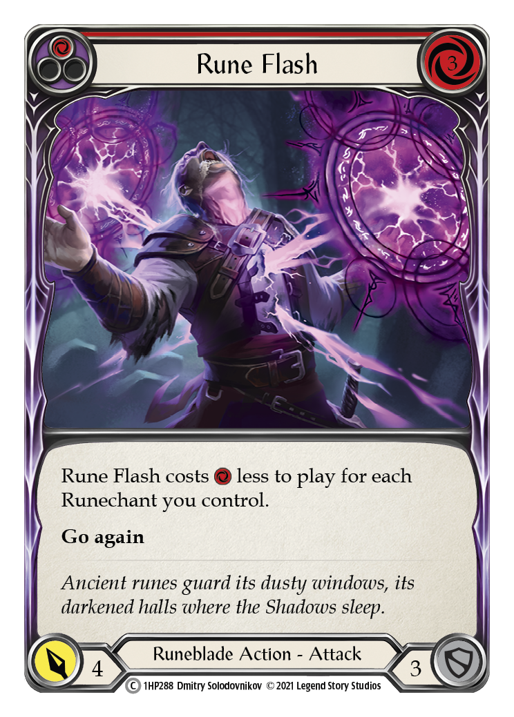 Rune Flash (Red) [1HP288] (History Pack 1) | Good Games Morley