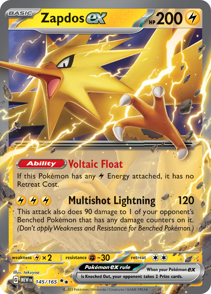 Zapdos ex (145/165) [Scarlet & Violet 151] | Good Games Morley