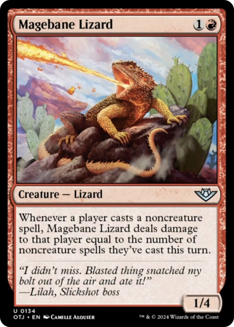 Magebane Lizard [Outlaws of Thunder Junction] | Good Games Morley