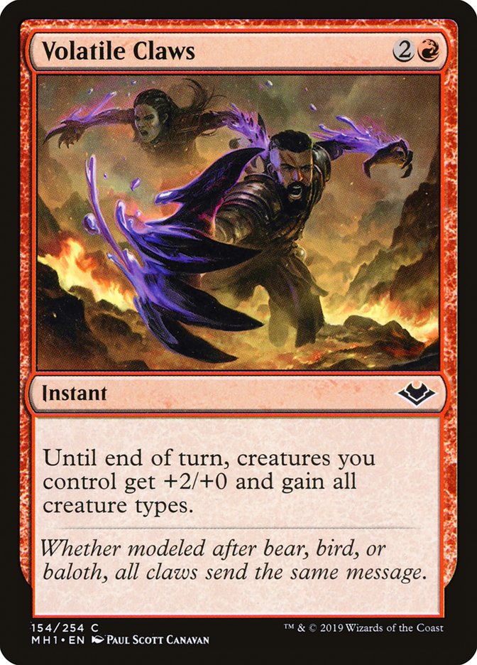 Volatile Claws [Modern Horizons] | Good Games Morley
