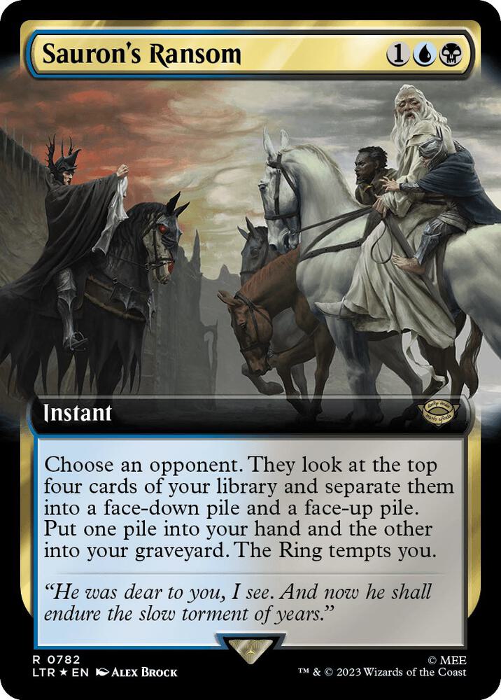 Sauron's Ransom 782/281 (Universes Beyond: The Lord of the Rings: Tales of Middle-earth)  - Extended Art Surge Foil | Good Games Morley