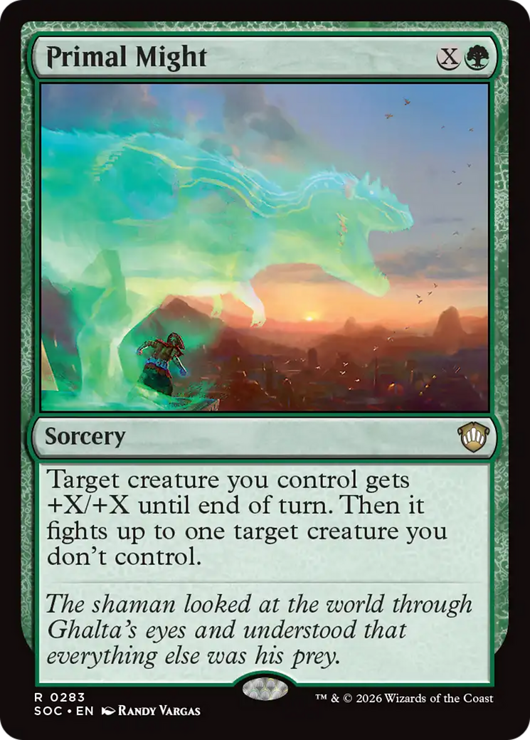 Primal Might [Secrets of Strixhaven Commander] | Good Games Morley