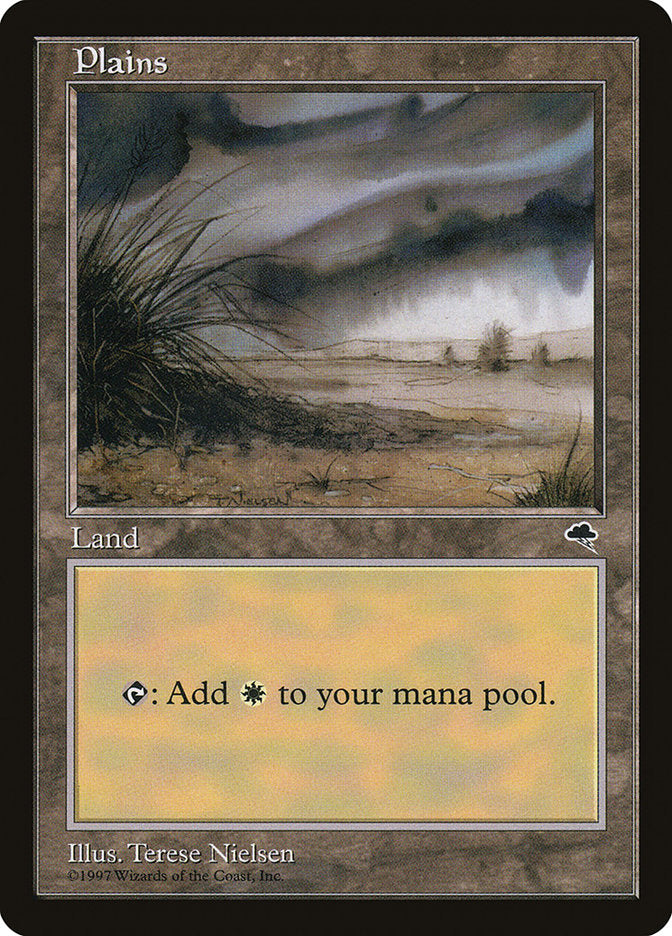 Plains (Signature on Center Left) [Tempest] | Good Games Morley