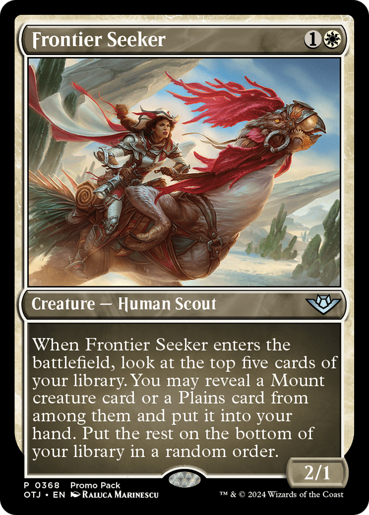 Frontier Seeker (Promo Pack) [Outlaws of Thunder Junction Promos] | Good Games Morley