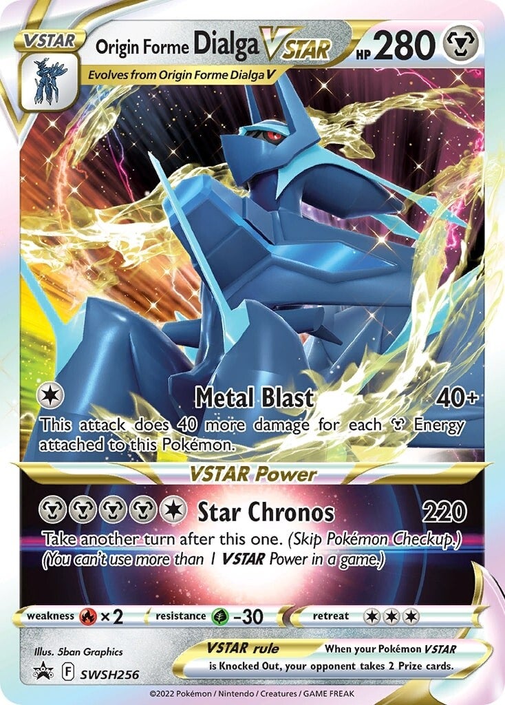 Origin Forme Dialga VSTAR (SWSH256) (Jumbo Card) [Sword & Shield: Black Star Promos] | Good Games Morley
