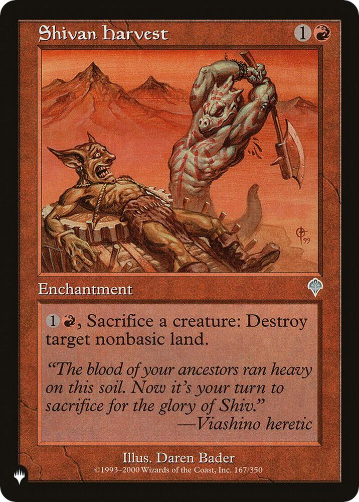 Shivan Harvest INV-167/5075 (The List Reprints)  | Good Games Morley