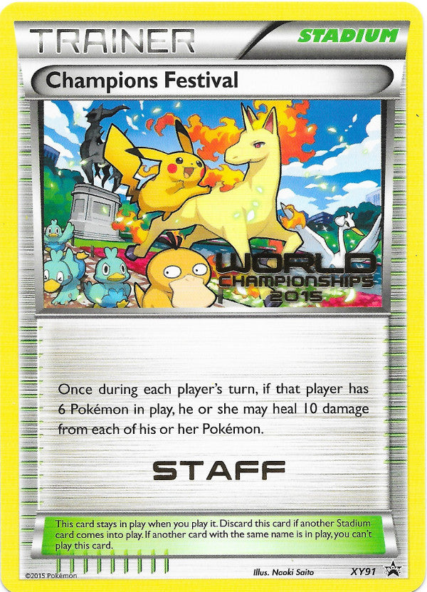 Champions Festival (XY91) (2015 Quarter Finalist) [XY: Black Star Promos] | Good Games Morley