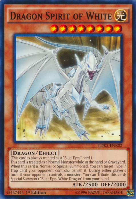 Dragon Spirit of White [LDK2-ENK02] Common | Good Games Morley