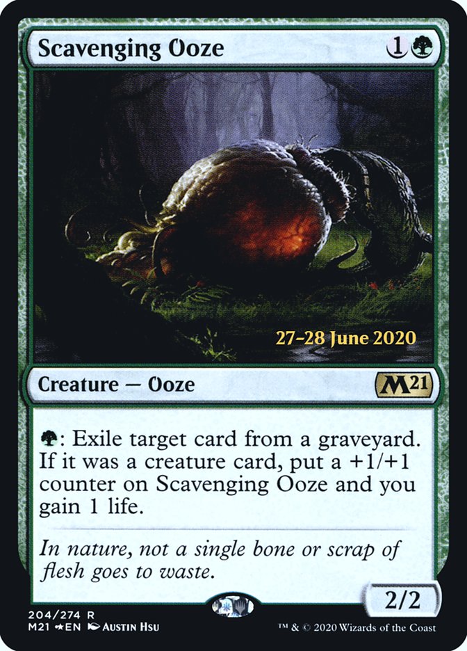 Scavenging Ooze [Core Set 2021 Prerelease Promos] | Good Games Morley