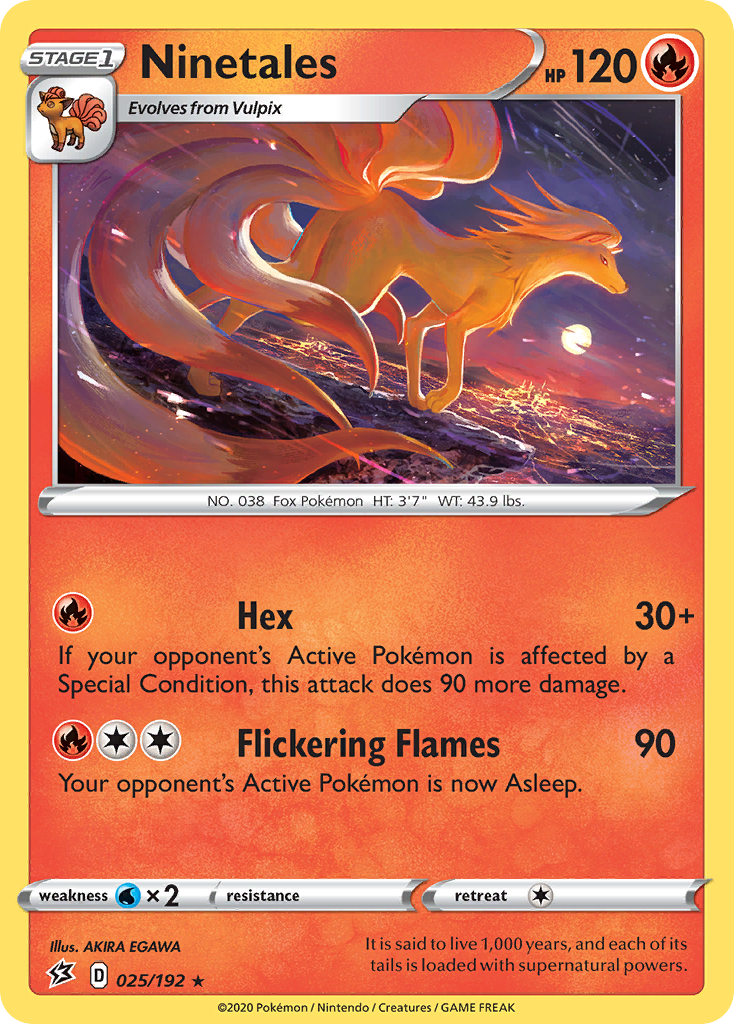 Ninetales (025/192) [Sword & Shield: Rebel Clash] | Good Games Morley