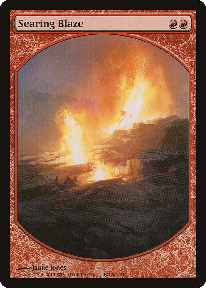 Searing Blaze 5/9 (Magic Player Rewards)  - Textless | Good Games Morley