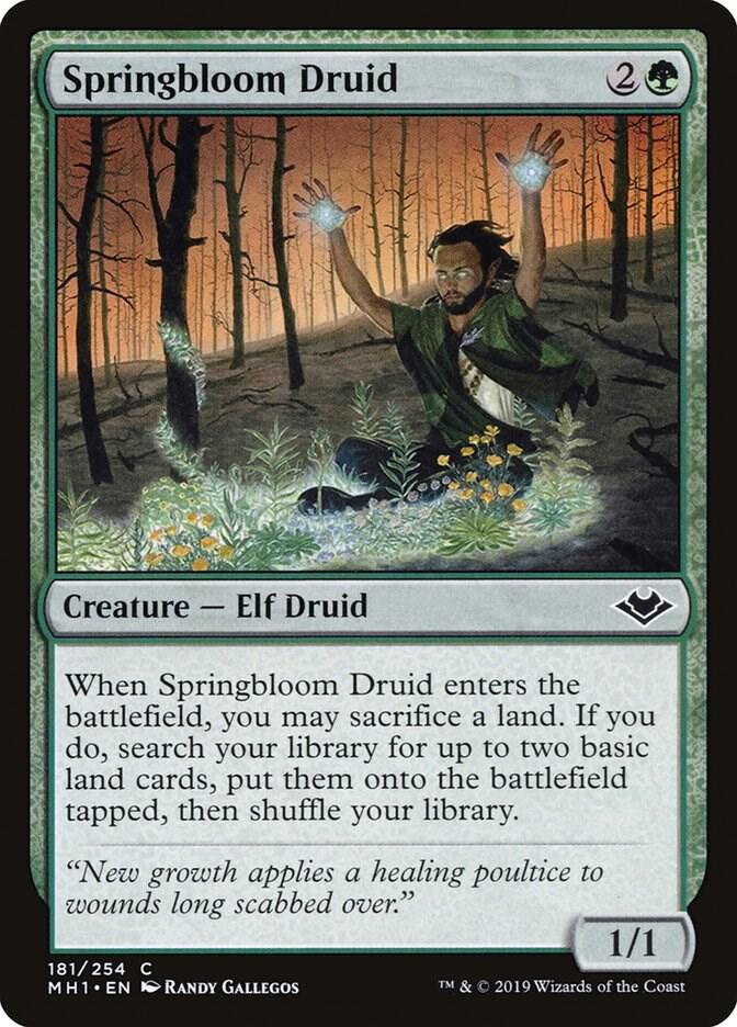 Springbloom Druid 181 (Modern Horizons)  | Good Games Morley