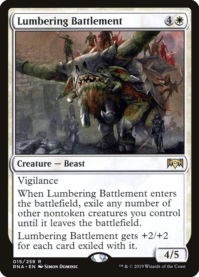 Lumbering Battlement 15/259 (Ravnica Allegiance)  | Good Games Morley