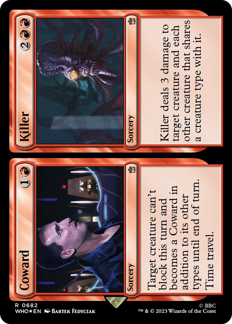 Coward // Killer (Surge Foil) [Doctor Who] | Good Games Morley