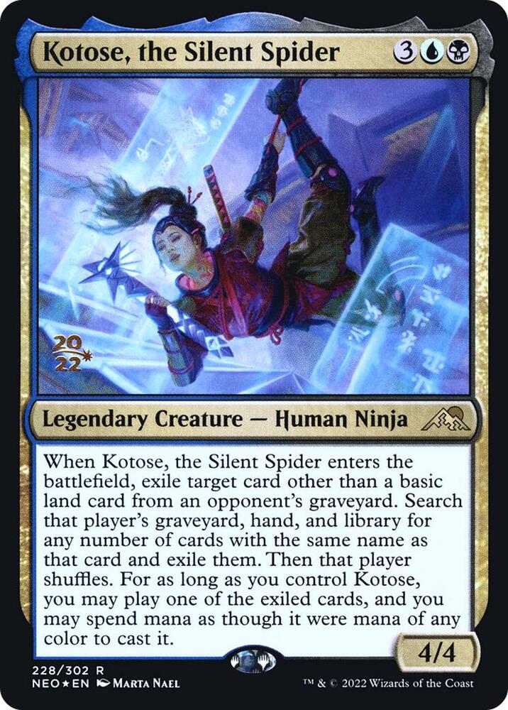 Kotose the Silent Spider 228s/157 (Prerelease Cards)  - Foil | Good Games Morley