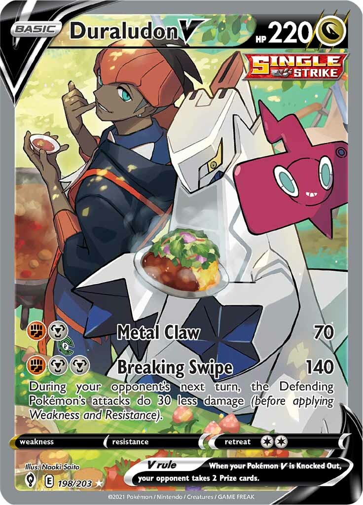 Duraludon V (198/203) (Alternate Art) [Sword & Shield: Evolving Skies] | Good Games Morley