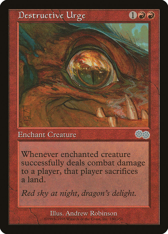 Destructive Urge 180/350 (Urza's Saga)  | Good Games Morley