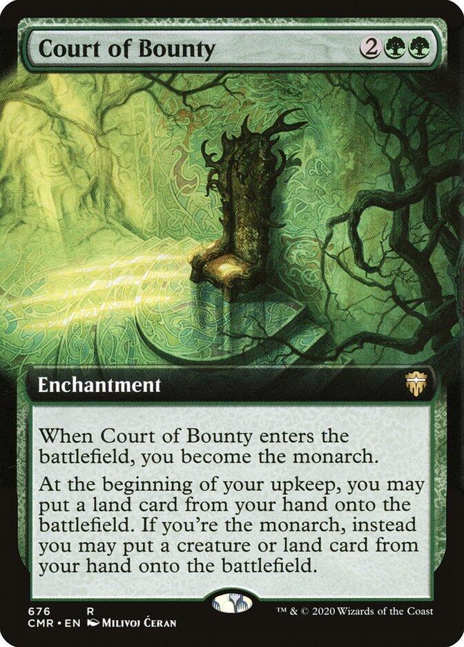 Court of Bounty 676 (Commander Legends)  - Extended Art Foil | Good Games Morley