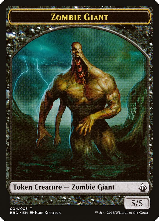 Zombie Giant Token [Battlebond Tokens] | Good Games Morley