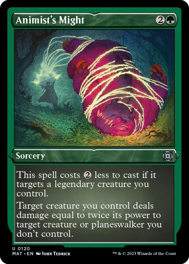 Animist's Might 120/50 (March of the Machine: The Aftermath)  - Etched Foil | Good Games Morley