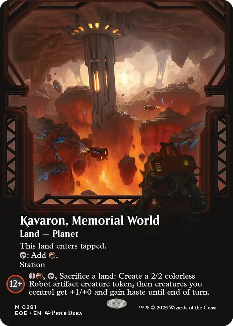 Kavaron, Memorial world (Borderless) [Edge of Eternities] | Good Games Morley