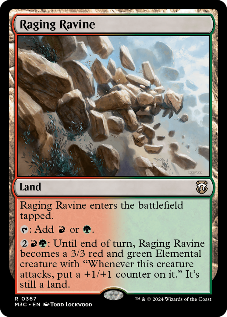 Raging Ravine (Ripple Foil) [Modern Horizons 3 Commander] | Good Games Morley