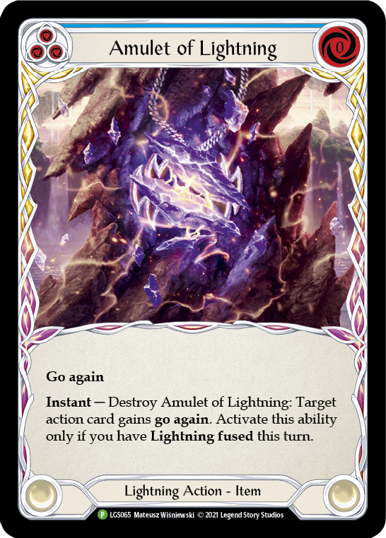 Amulet of Lightning [LGS065] (Promo)  Cold Foil | Good Games Morley