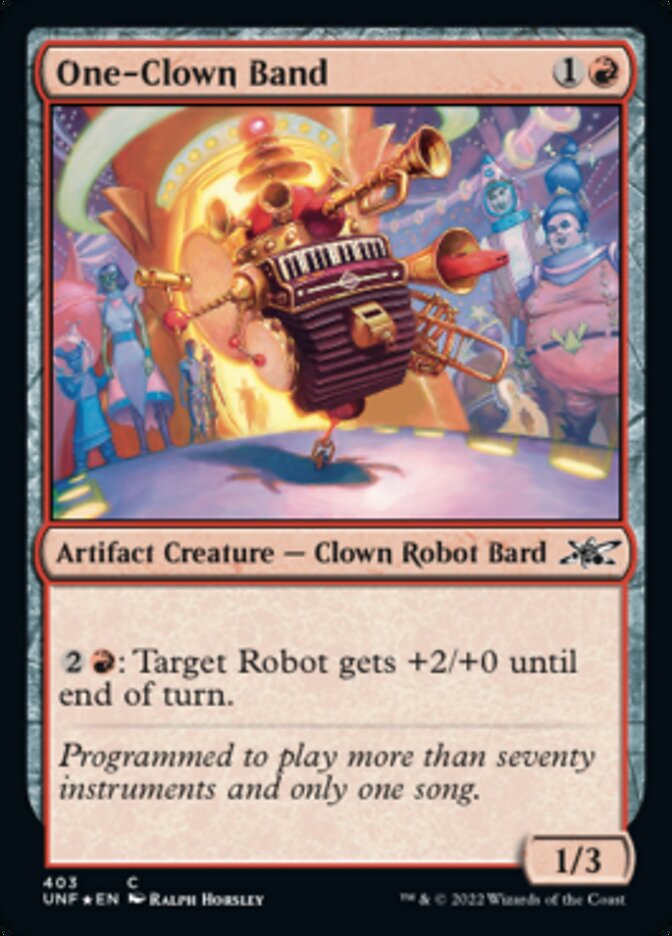 One-Clown Band (Galaxy Foil) [Unfinity] | Good Games Morley