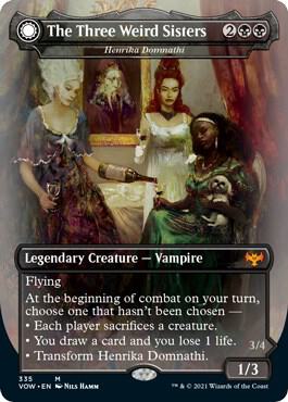 The Three Weird Sisters Henrika Domnathi 335/277 (Innistrad: Crimson Vow)  - Foil | Good Games Morley