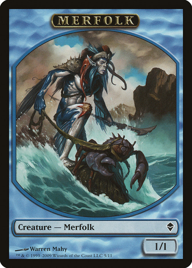 Merfolk Token [Zendikar Tokens] | Good Games Morley