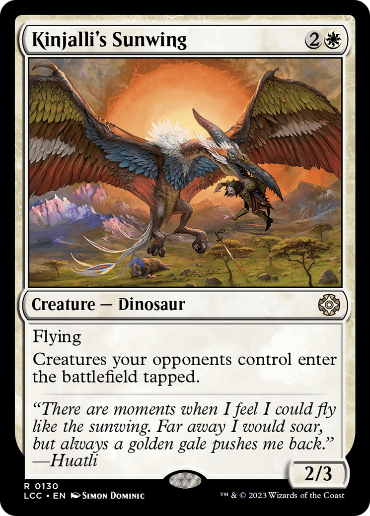 Kinjalli's Sunwing [The Lost Caverns of Ixalan Commander] | Good Games Morley