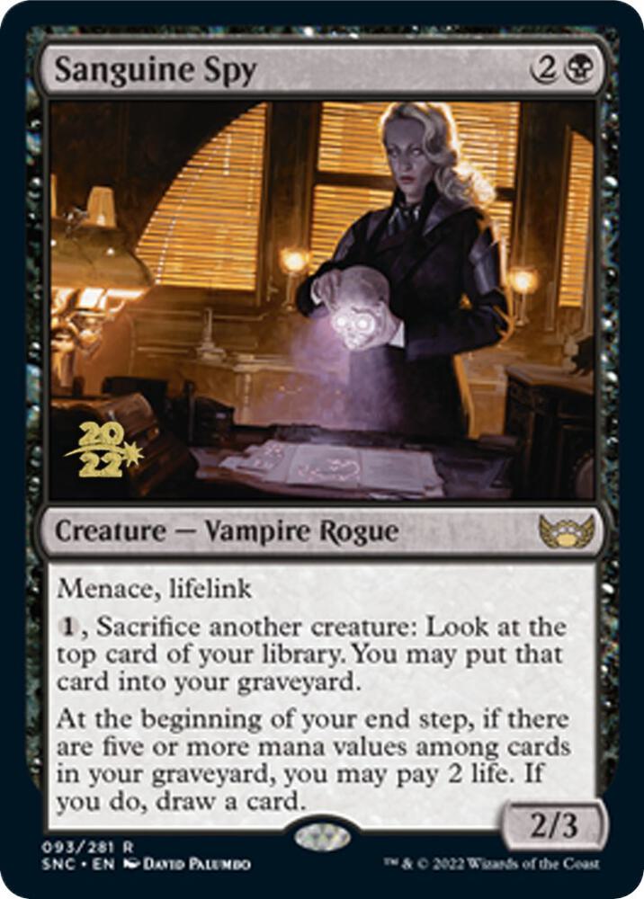 Sanguine Spy 93s/161 (Prerelease Cards)  - Foil | Good Games Morley