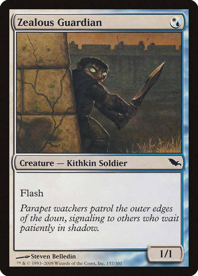 Zealous Guardian 157/301 (Shadowmoor)  - Foil | Good Games Morley