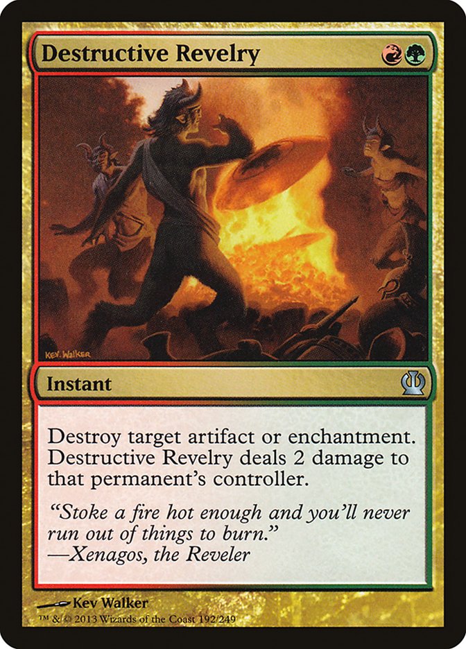 Destructive Revelry 192/249 (Theros)  - Foil | Good Games Morley