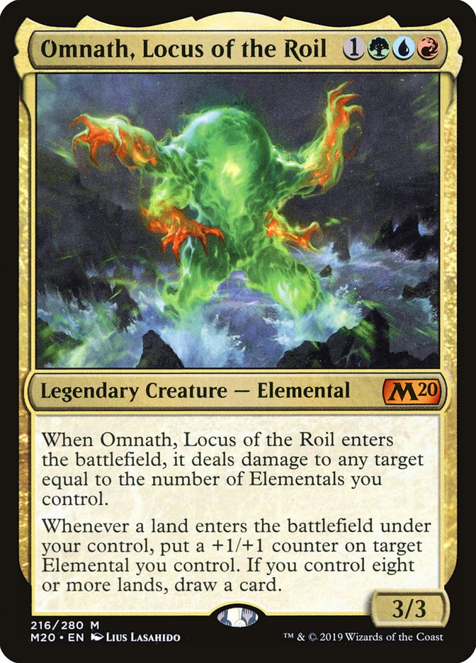 Omnath, Locus of the Roil 216/280 (Core Set 2020)  - Foil | Good Games Morley