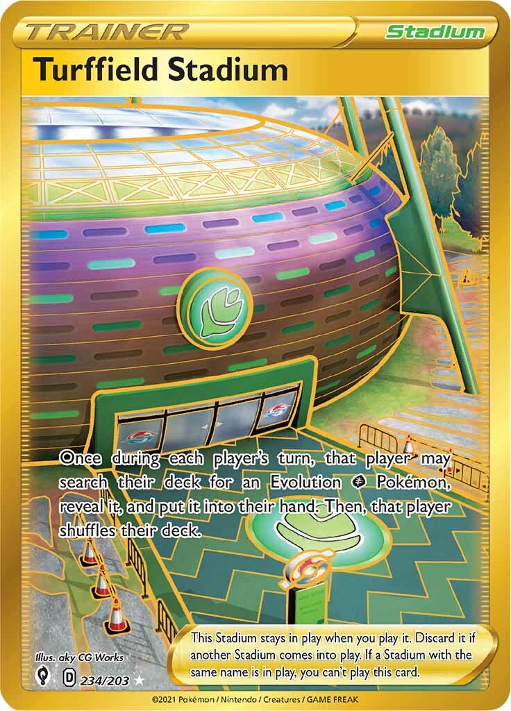 Turffield Stadium (234/203) [Sword & Shield: Evolving Skies] | Good Games Morley