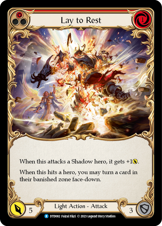 Lay to Rest (Red) [DTD082] (Dusk Till Dawn)  Rainbow Foil | Good Games Morley
