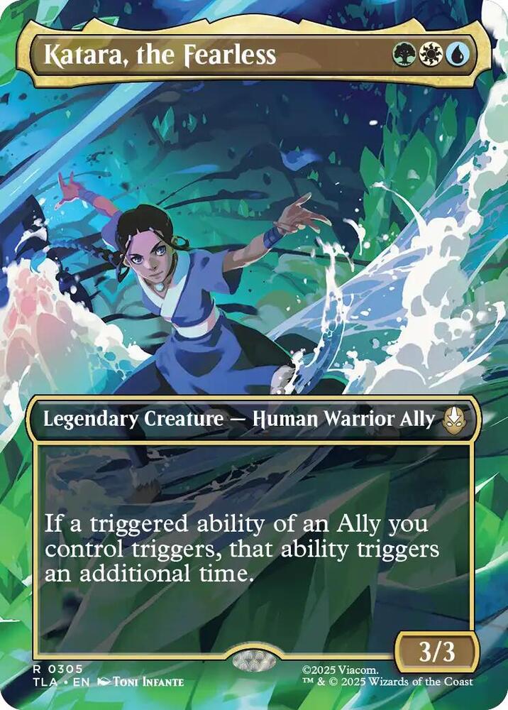 Katara, the Fearless 305 (Avatar: The Last Airbender)  - Borderless Foil | Good Games Morley