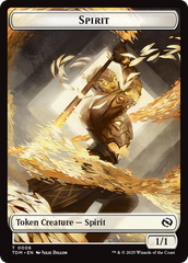 Spirit (0006) // Spirit (0007) Double-Sided Token [Tarkir: Dragonstorm Tokens] | Good Games Morley