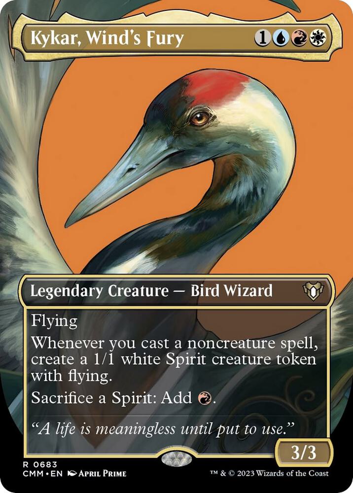 Kykar Winds Fury Borderless 683 (Commander Masters)  - Borderless | Good Games Morley