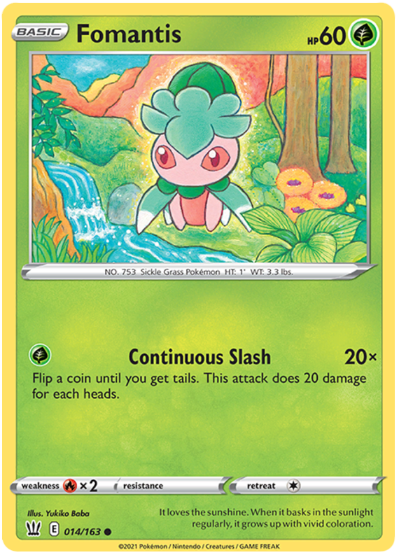 Fomantis (014/163) [Sword & Shield: Battle Styles] | Good Games Morley