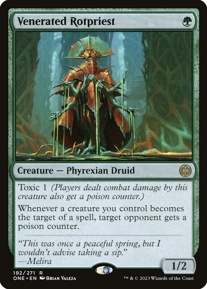 Venerated Rotpriest 192/271 (Phyrexia: All Will Be One)  | Good Games Morley
