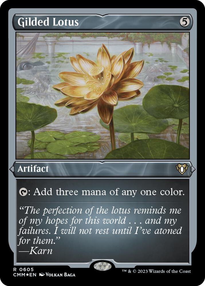 Gilded Lotus 605/451 (Commander Masters)  - Etched Foil | Good Games Morley
