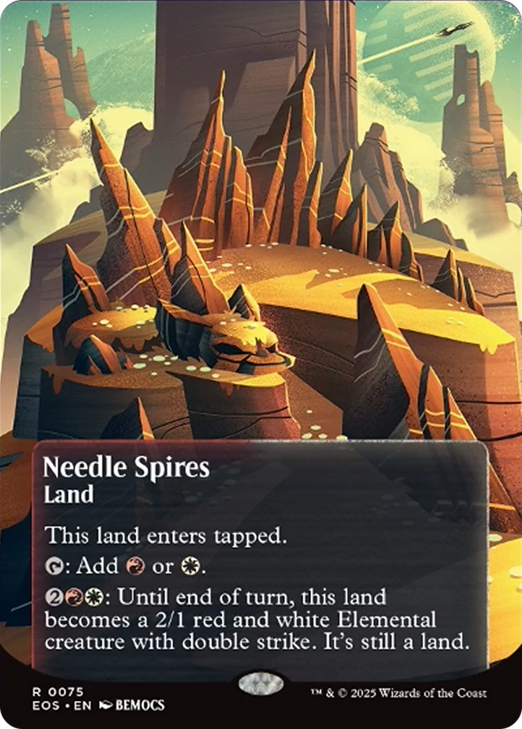 Needle Spires (0075) (Borderless) [Edge of Eternities: Stellar Sights] | Good Games Morley