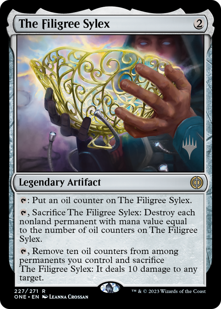 The Filigree Sylex (Promo Pack) [Phyrexia: All Will Be One Promos] | Good Games Morley