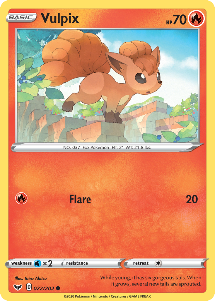 Vulpix (022/202) [Sword & Shield: Base Set] | Good Games Morley