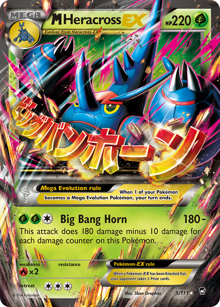M Heracross EX (5/111) [XY: Furious Fists] | Good Games Morley