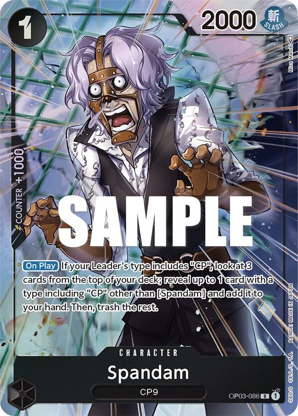 Spandam OP03-086 (Pillars of Strength)  - Alternate Art Foil | Good Games Morley